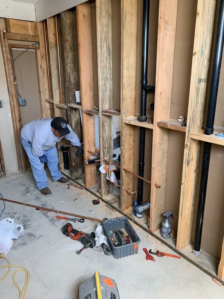 Commercial rough-in plumbing for Trenchless Sewer Repair in Lake Arrowhead